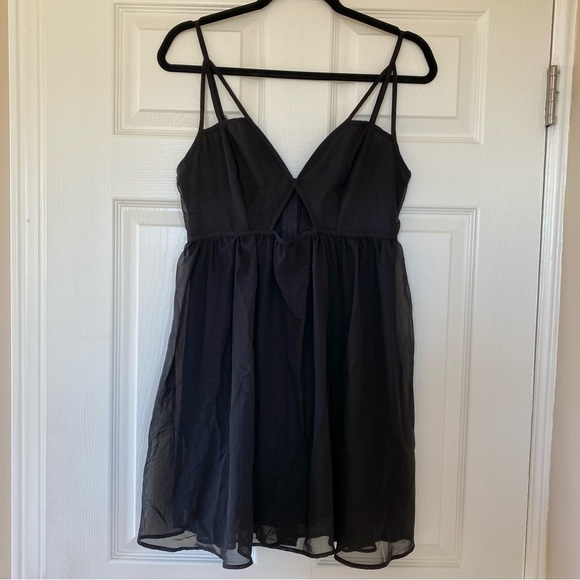 NWOT Wet Seal Sheer Black Midi Dress - Picture 12 of 16